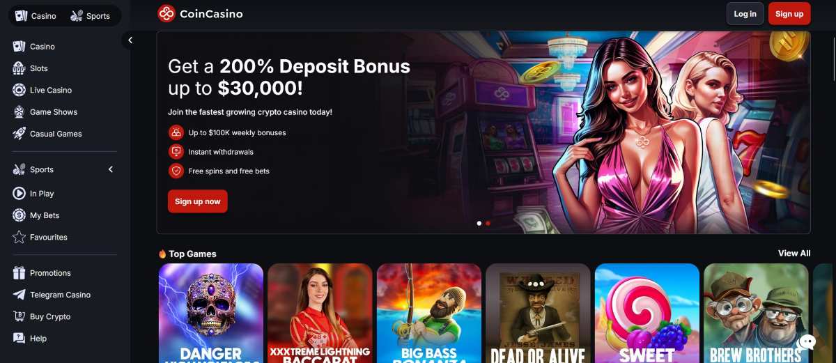 Coin Casino sin registro / casinos sin licencia