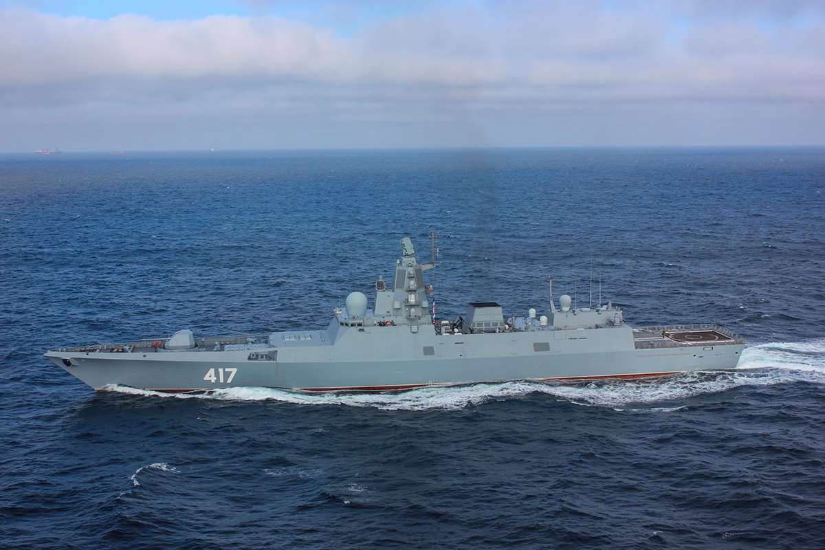 Fragata rusa Almirante Gorshkov flota naval Mediterráneo