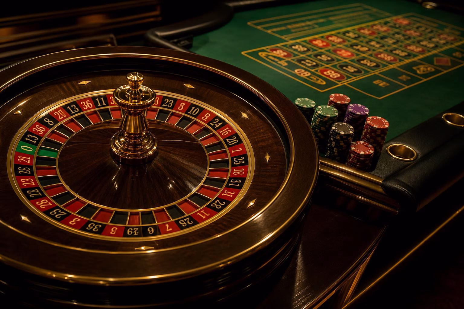 ruleta casino europeo 2026 — mesa de ruleta con fichas en casino online